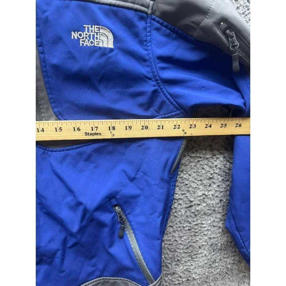 The North Face Summit Series Windstopper Hooded Jacket Blue Gray Mens‎ Size L